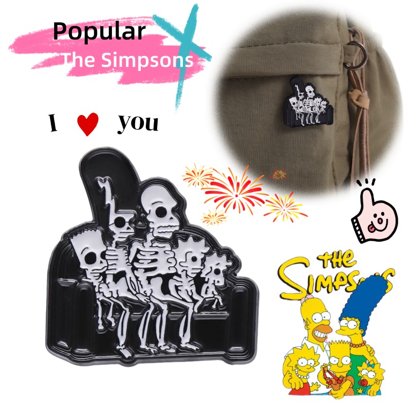 Halloween Skeleton Decoration - Neue Cartoon-Anime-Figur Brosche Lustiges Skelett Die