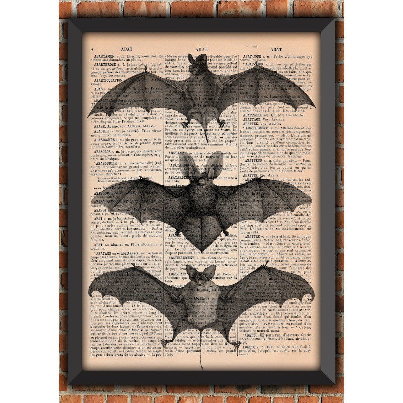Halloween Skeleton Decoration - Fledermaus-Skelett Dunkel Gotisch Seltsam Gruselig Hexen-Punk