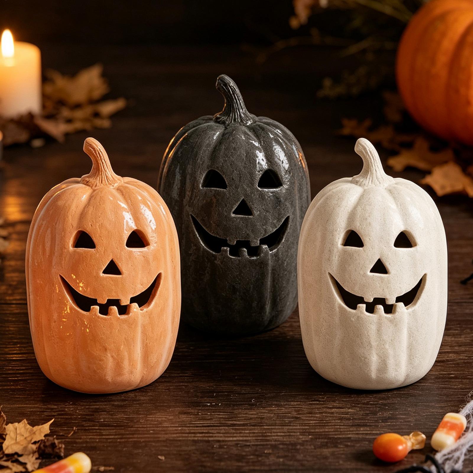 Halloween-Kürbisse aus Kunstha – Pumpkin Lantern Halloween Bewertung und Preis