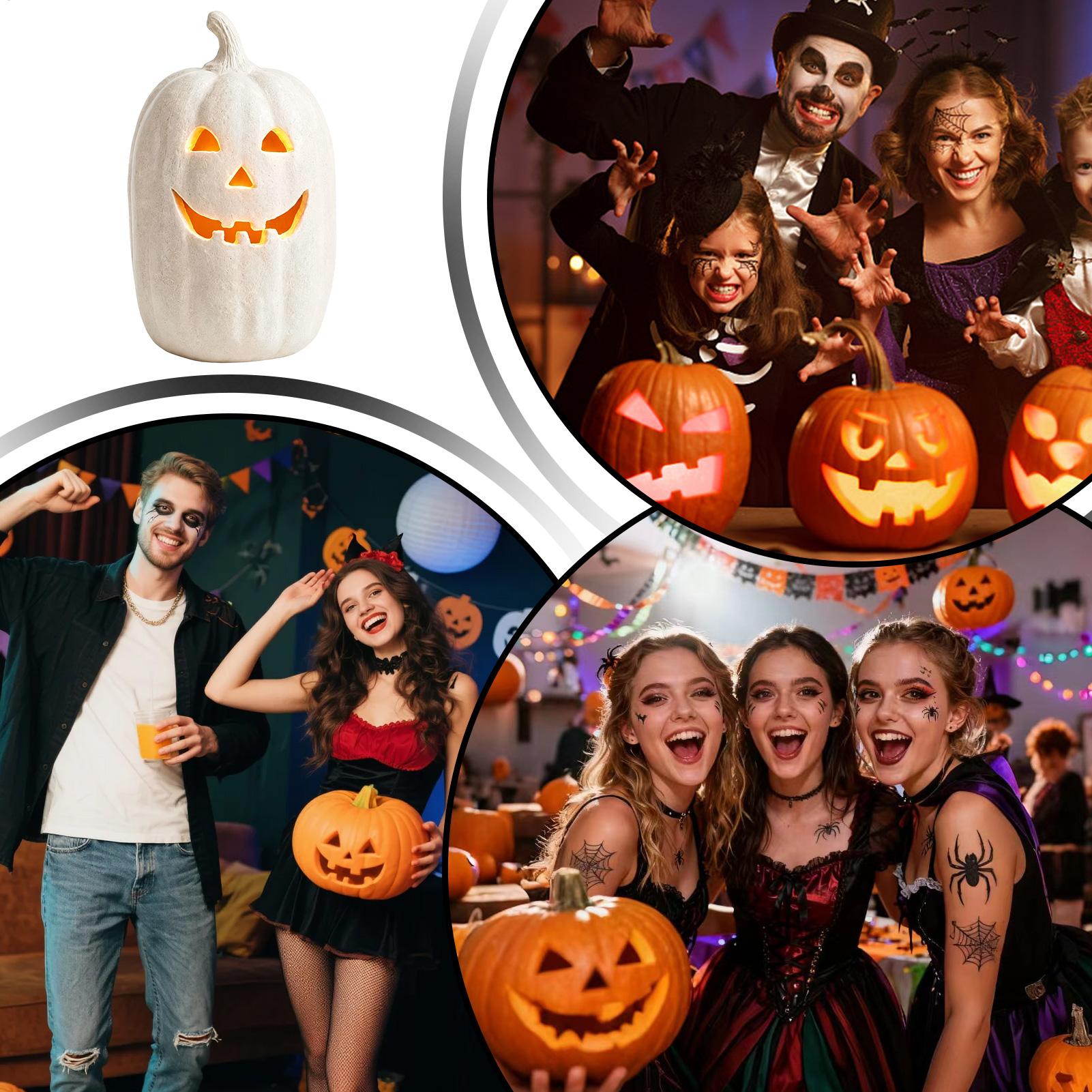 Halloween-Kürbisse aus Kunstha – Pumpkin Lantern Halloween Bewertung und Preis