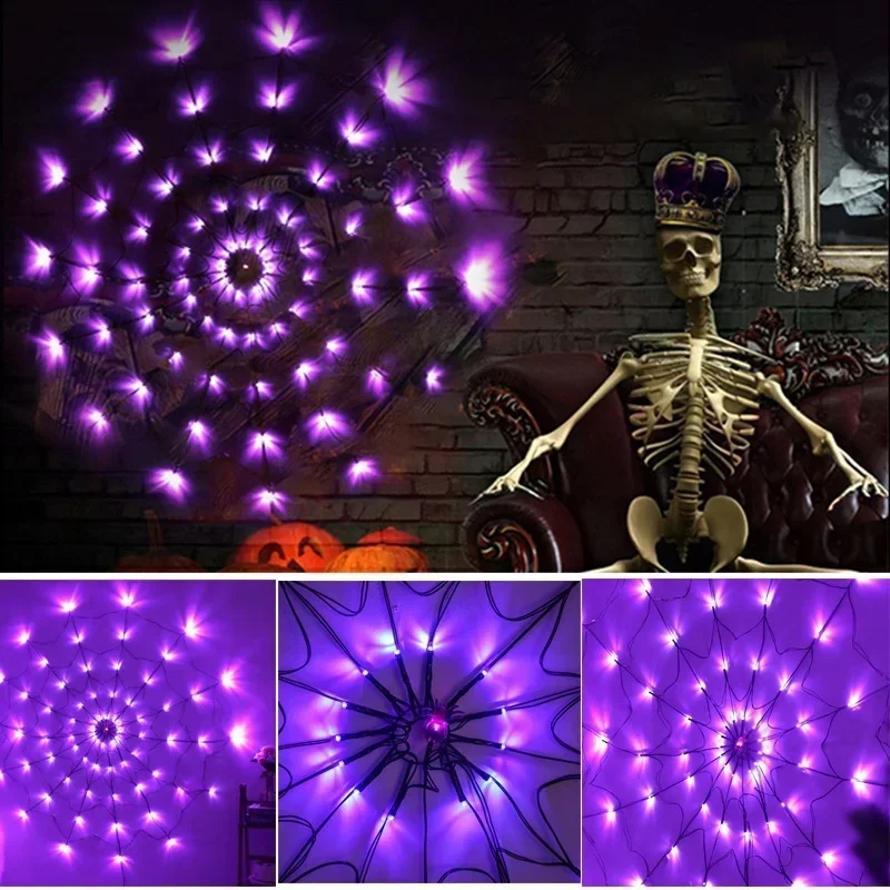 1-4 Stück Halloween Spinnennet – Halloween Led String Lights Orange Bewertung und Preis
