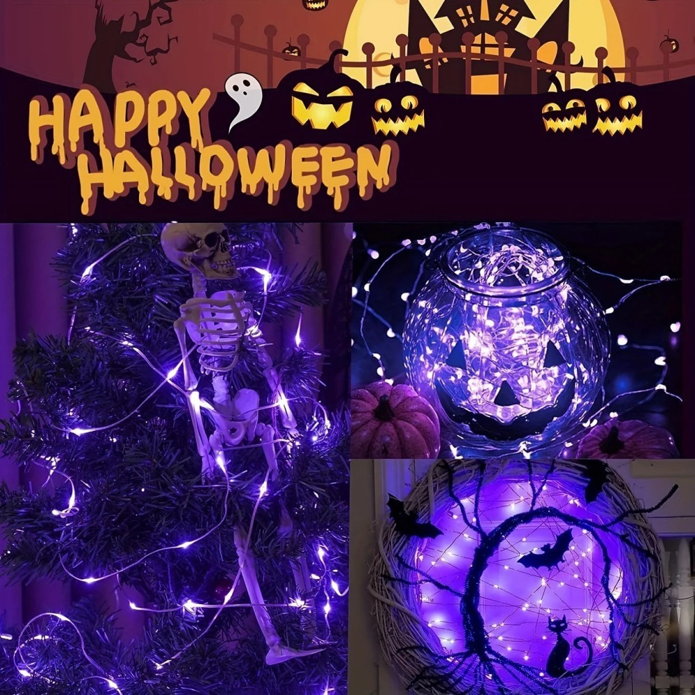 1 Stück 12M100LED Halloween-So – Halloween Led String Lights Orange Bewertung und Preis