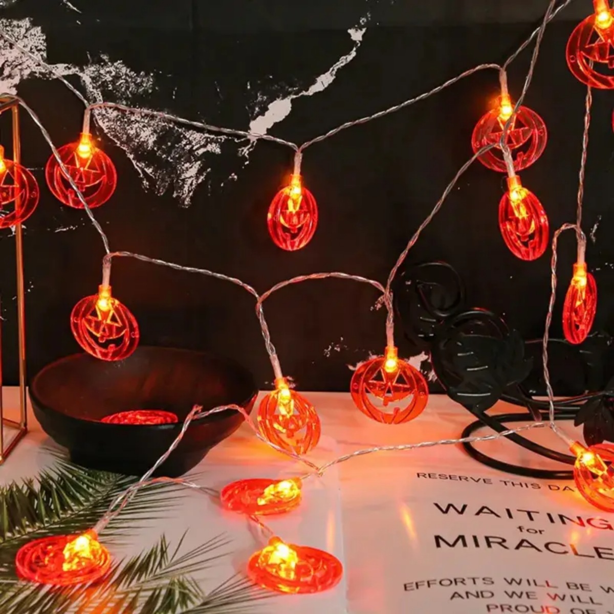 1pc 20LED Orange Flache Hohl H – Halloween Led String Lights Orange Bewertung und Preis