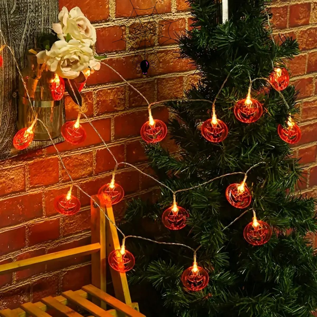 1pc 20LED Orange Flache Hohl H – Halloween Led String Lights Orange Bewertung und Preis