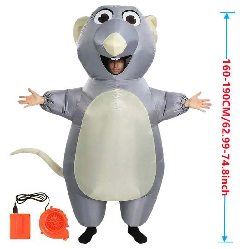 Aufblasbares Cartoon-Maus-Kost – Halloween Costume Adult Bewertung und Preis