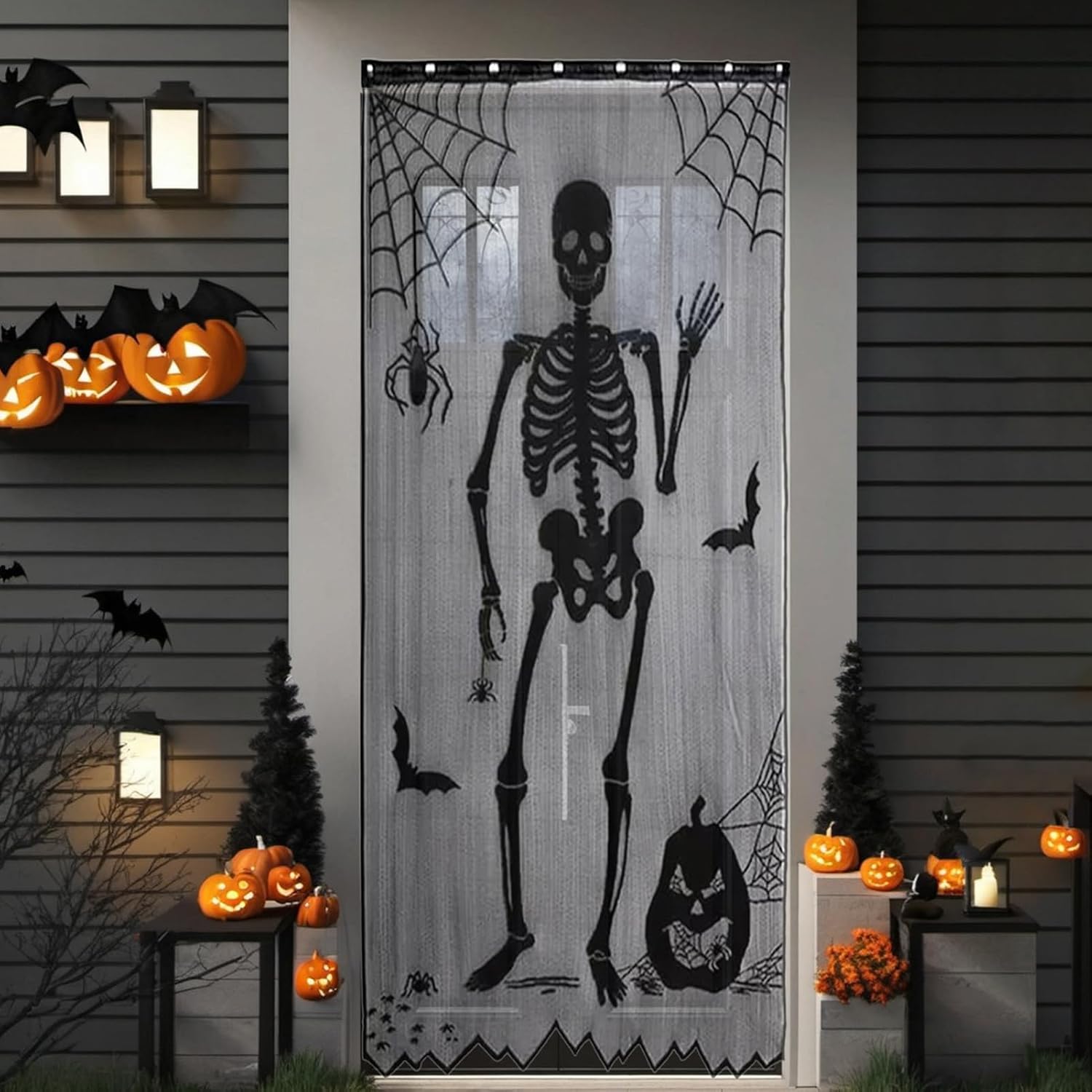 Halloween-Skelett-Spitzentürvo – Halloween Skeleton Decoration Bewertung und Preis