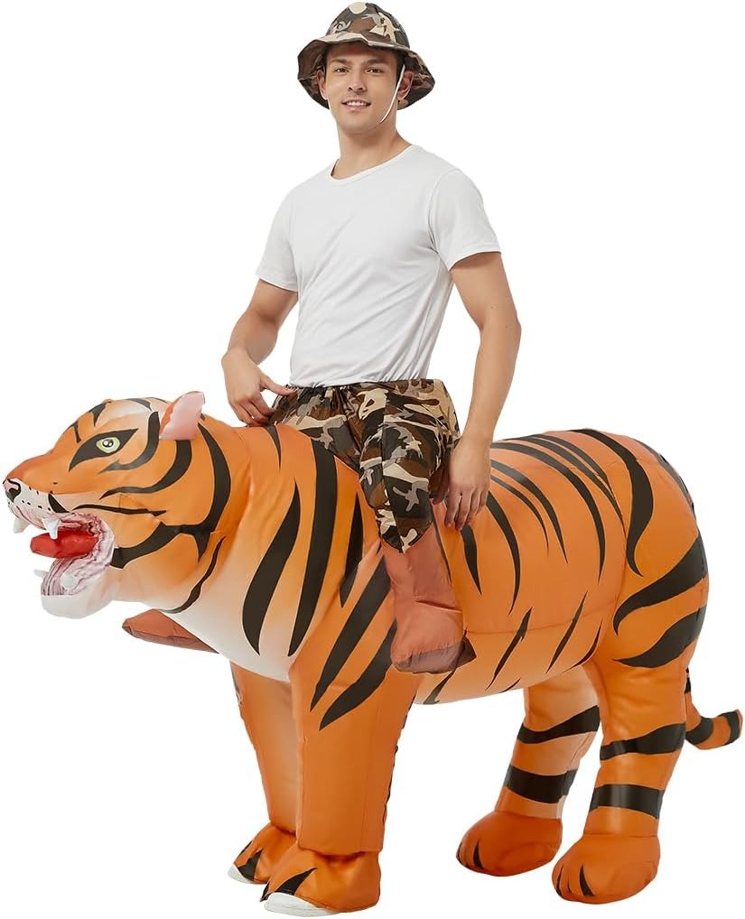 Aufblasbares Tigerkostüm für E – Halloween Costume Adult Bewertung und Preis