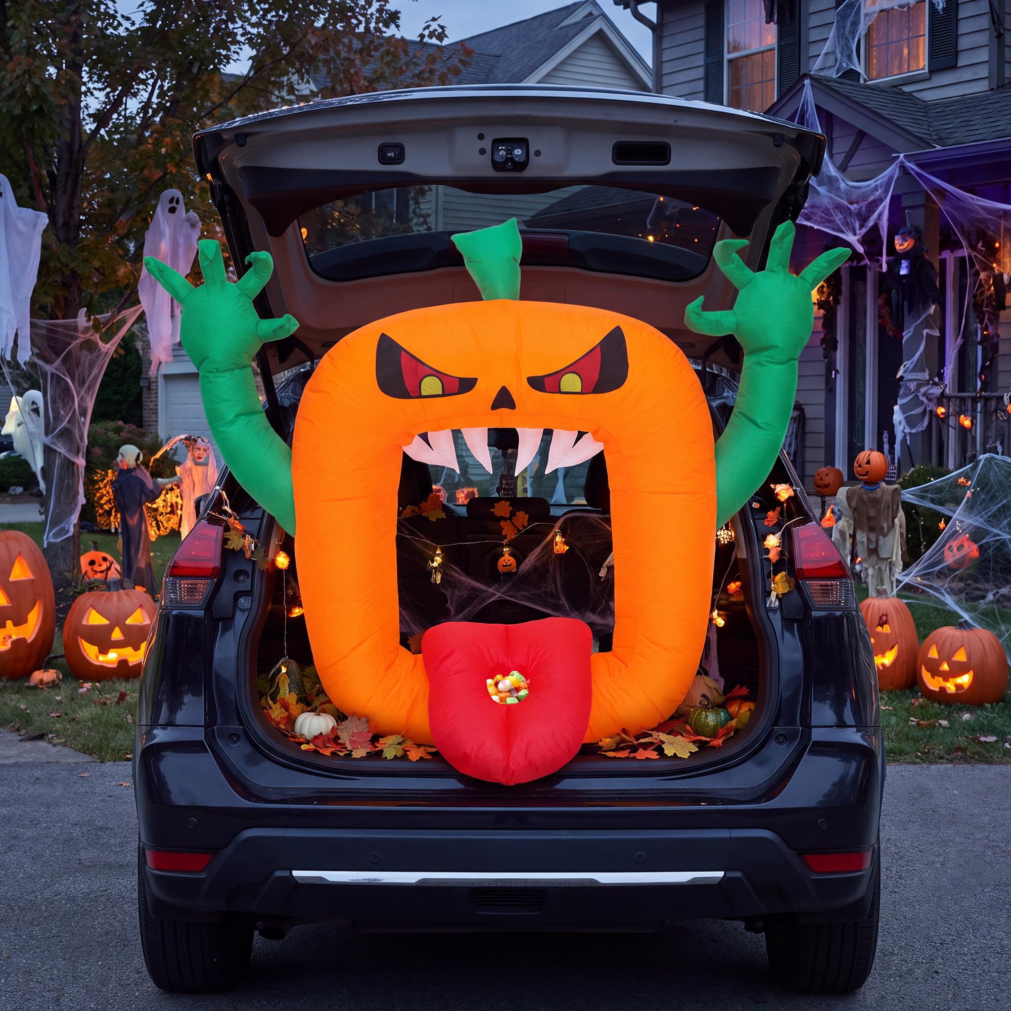 6FT Halloween-Aufblasbare Grus – Halloween Pumpkin Decor Led Bewertung und Preis