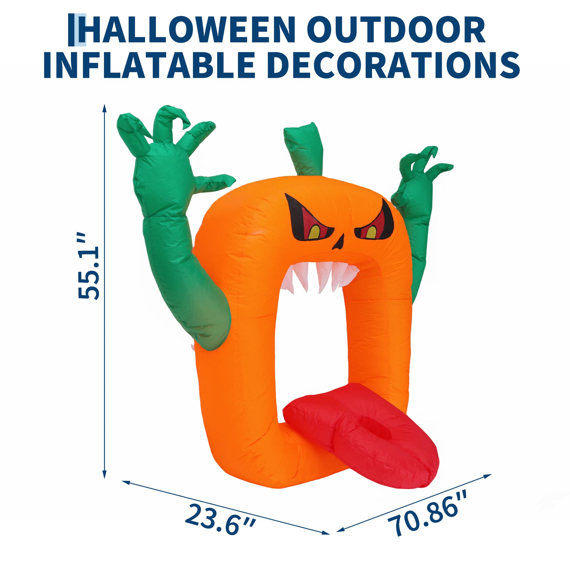 6FT Halloween-Aufblasbare Grus – Halloween Pumpkin Decor Led Bewertung und Preis