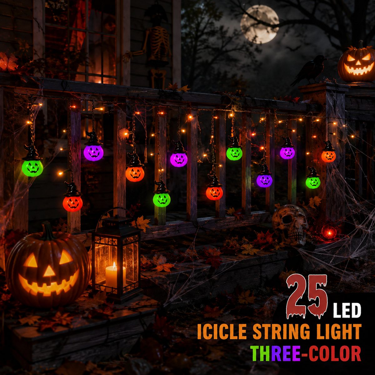 1 Stück Halloween Gruseliger 1 – Halloween Led String Lights Orange Bewertung und Preis