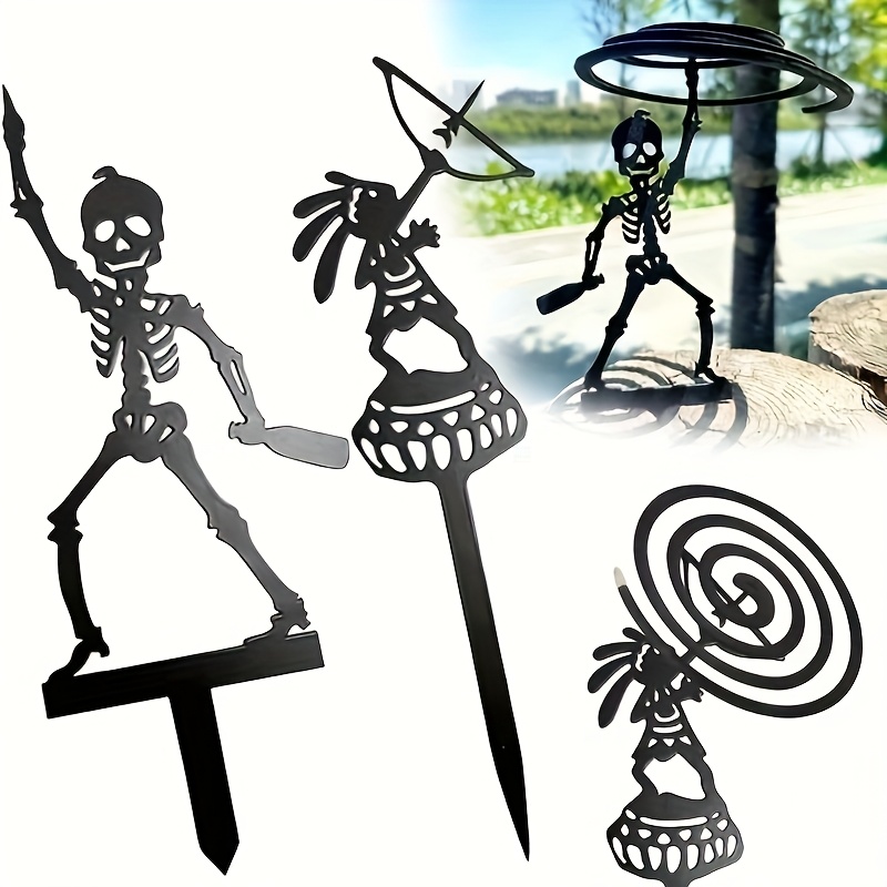 2D 1-teiliger Tragbarer Metall – Halloween Skeleton Decoration Bewertung und Preis