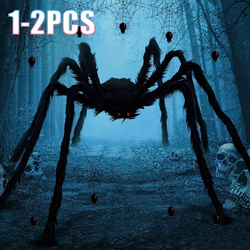1-2 Stück Halloween-Spinnen-Pl – Spider Web Halloween Decoration Bewertung und Preis